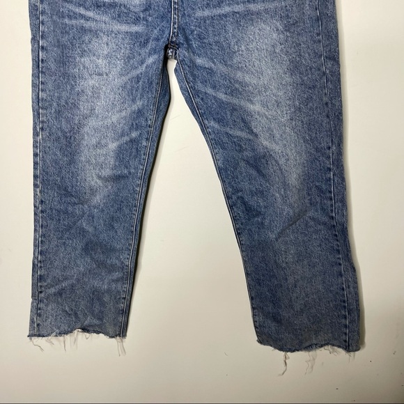 ASM ANNA light wash high rise crop leg jeans size M 28 - Picture 4 of 10
